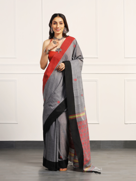 Handloom Khadi cotton saree