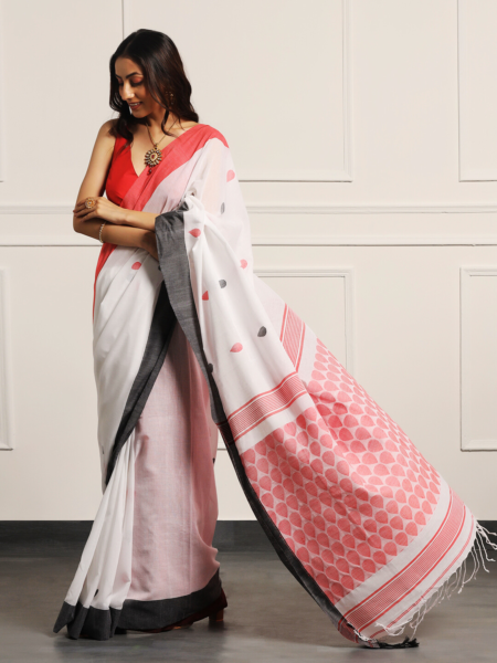 Handloom Khadi cotton saree