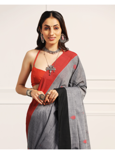 Handloom Khadi cotton saree