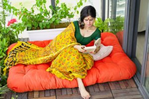Ajrakh saree