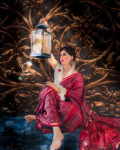 Ajrakh saree